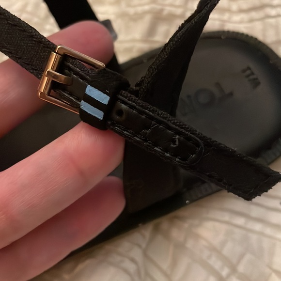 Toms Lexie Black Canvas/Geometric Woven Sandal. Size 11. NWOT🔹FIRM🔹 - Picture 8 of 13